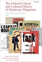 The Oxford Critical and Cultural History of Modernist Magazines